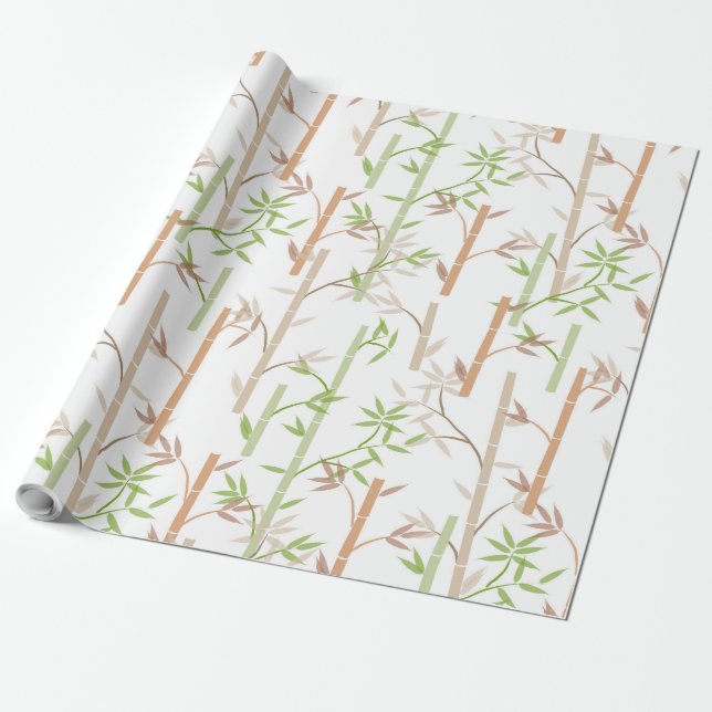 Papel De Presente Foliage Oriental Foliage Foliage (Desenrolado)
