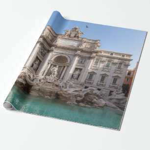 Papel De Presente Fontana de Trevi ao início da manhã - Roma, Itália