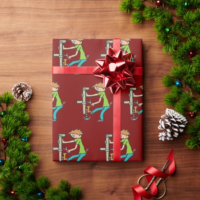 Papel De Presente Fontanaria (Presente de Natal)
