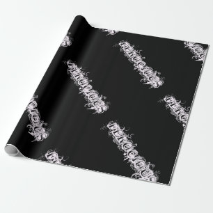 Papel De Presente Fonte de Estilo de Tatuagem FEROCIOUS