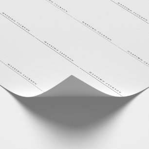 Papel De Presente Fonte Serif Minimalista Elegante e Profissional