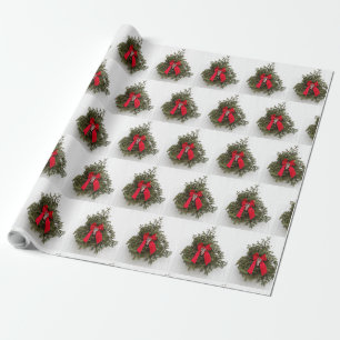 Papel De Presente Fora de Natal e Arco no Barn