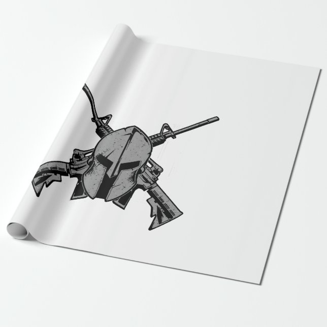 Papel De Presente Força militar (Desenrolado)