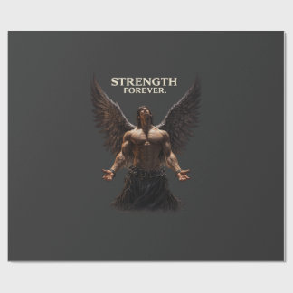 Papel De Presente Força Para Sempre Dark Angel Design – Motivacional