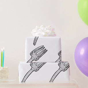 Papel De Presente Fork torto