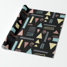 Forma geométrica padrão preto