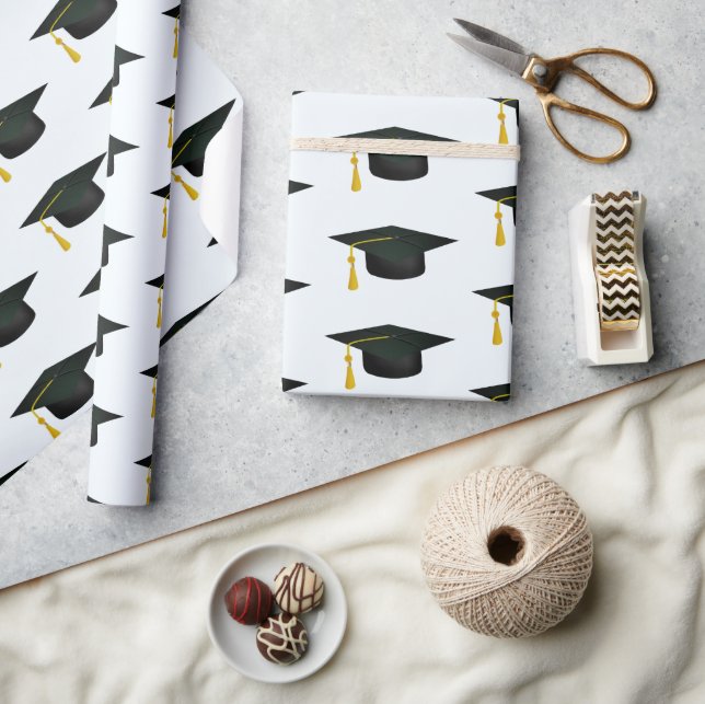 Papel De Presente Formando Boné e graduação de Tassel (Artesanato)