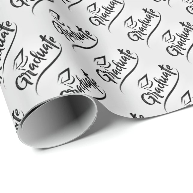 Papel De Presente Formando com Boné de formatura (Ponta do rolo)