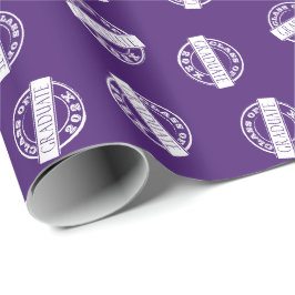 Papel De Presente Formando Roxo-Formando Classe Ano