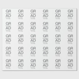 Papel De Presente Formando tipografia moderna graduação simples e mí