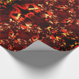 Papel De Presente Formas estranhas e tortas com "brilhante" coral