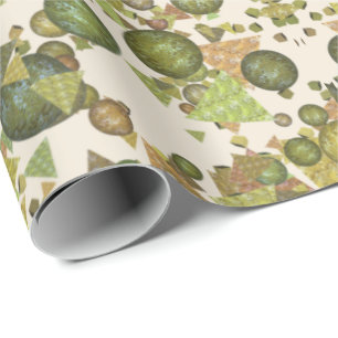 Papel De Presente Formas modernas e festivas com aspecto brilhante