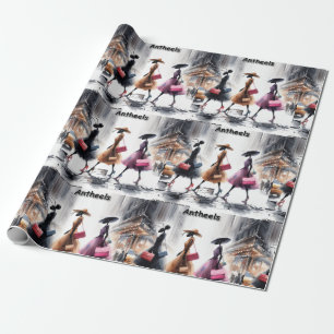 Papel De Presente Formigas da Moda de Rick London da Cidade de Nova 