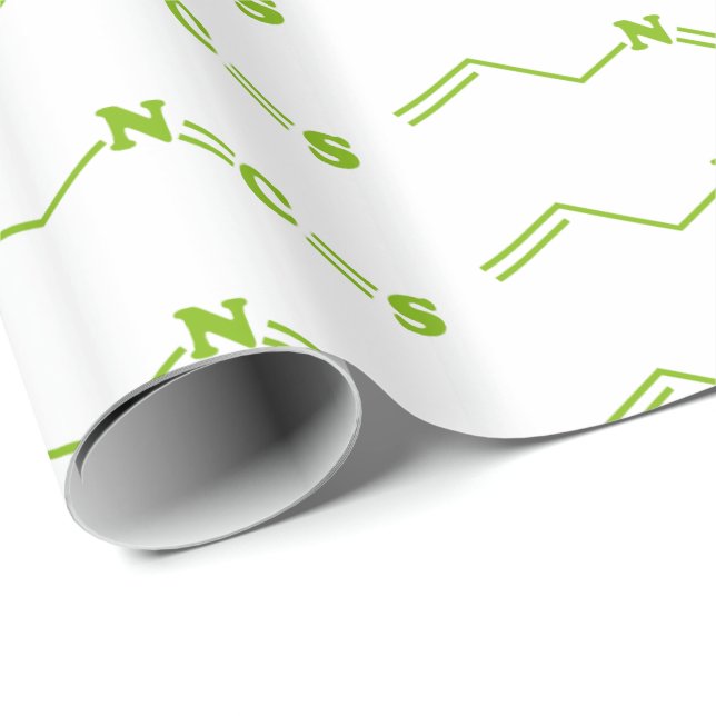 Papel De Presente Fórmula Molecular Wasabi Allyl Isotiocianato (Ponta do rolo)