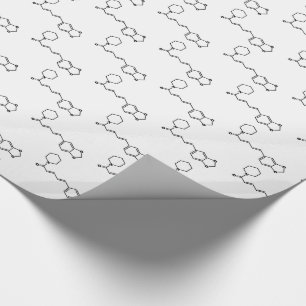 Papel De Presente Fórmula química molecular de Piperine da pimenta