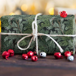 Papel De Presente Fosco Green Twigs