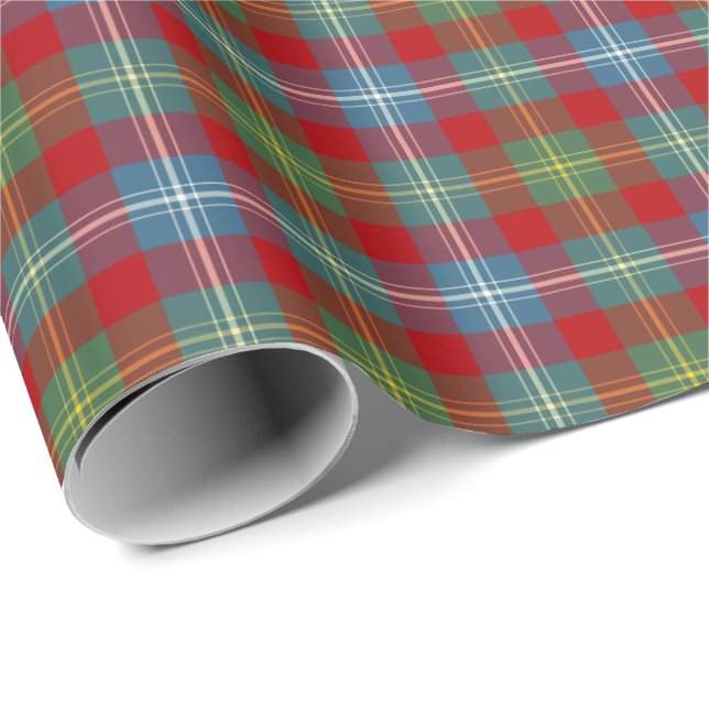 Papel De Presente Foster Clan Ancient Tartan (Ponta do rolo)