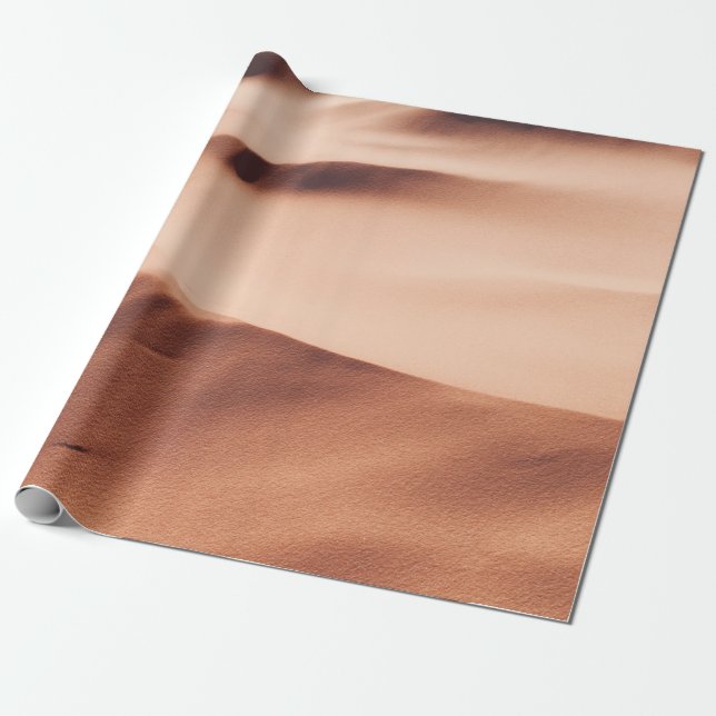 PAPEL DE PRESENTE FOTO DA AREIA DE DESERTO (Desenrolado)