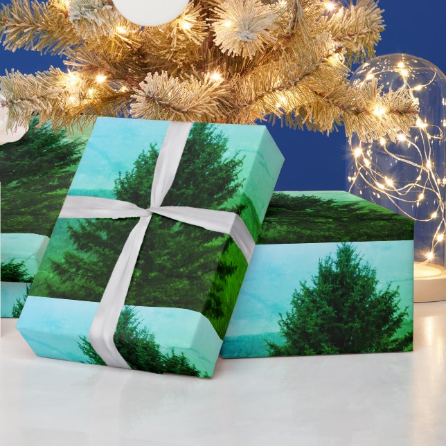 Papel De Presente Foto da árvore de Natal (Feriados)
