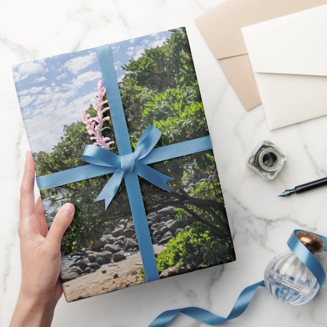 Papel De Presente Foto da paisagem de árvore havaiana (Presentear)