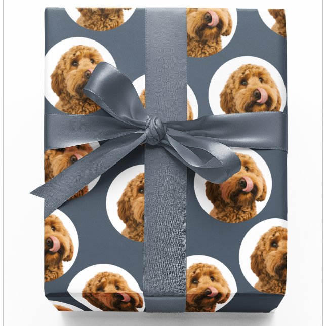 Papel De Presente Foto de animal de estimação personalizada (Criador carregado)