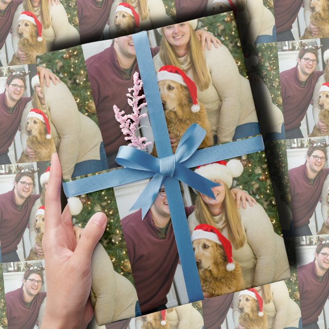 Papel De Presente Foto de Família no Natal (Criador carregado)