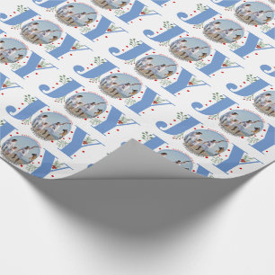 Papel De Presente Foto de Natal de Feliz Natal