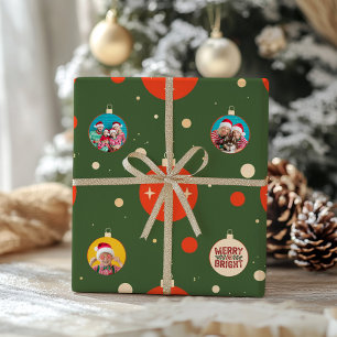 Papel De Presente Foto de Natal feliz e brilhante