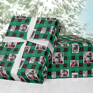 Papel De Presente Foto de Natal - Livro Verde