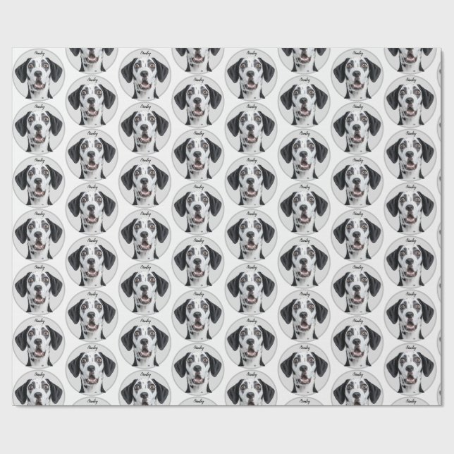 Papel De Presente Foto de Pet Personalizada | Personalizada (Aberto)