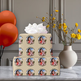 Papel De Presente Foto e texto personalizados do primeiro dia da mãe