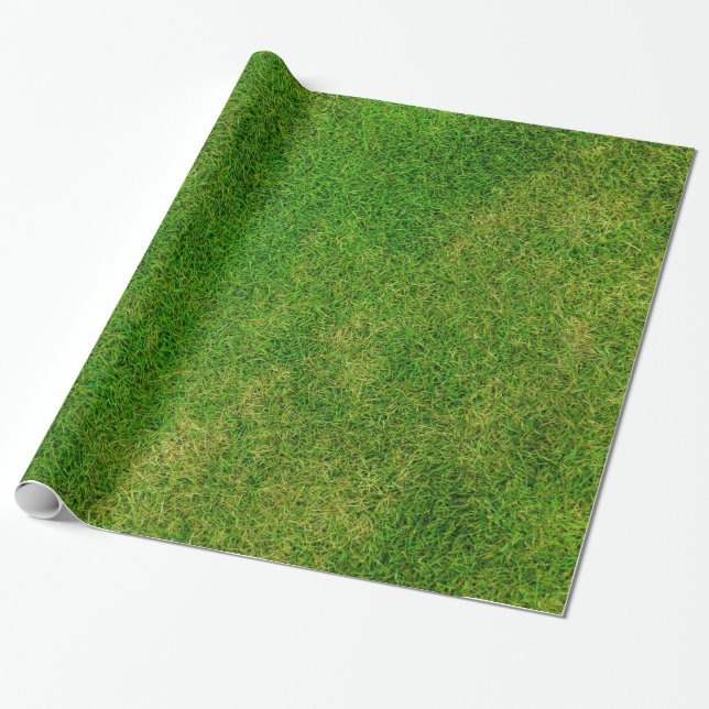 Papel De Presente Foto Grass Verde (Desenrolado)