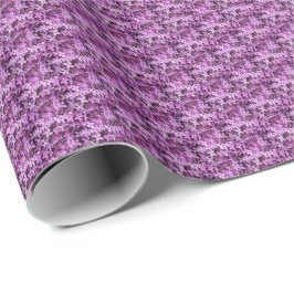 Papel De Presente Foto Lilac | Meia gota em rolos |