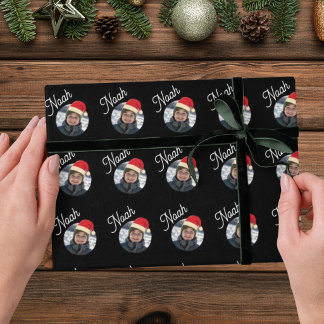 Papel De Presente Foto & Nome Personalizados - Férias do Nome da Cri