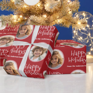 Papel De Presente Foto Personalizada com Feliz Natal Caprichoso - Ve