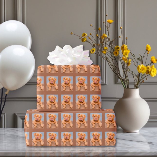 Papel De Presente Foto personalizada da mãe de cão (Criador carregado)