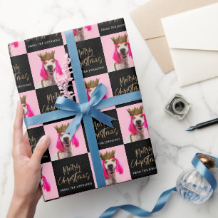 Papel De Presente Foto personalizada de apresentação de rosto de Nat