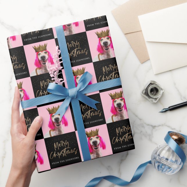 Papel De Presente Foto personalizada de apresentação de rosto de Nat (Presentear)