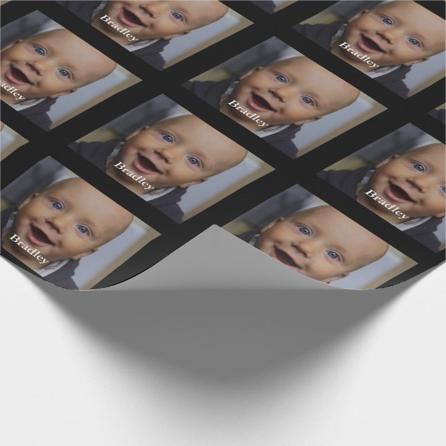 Papel De Presente Foto personalizada de bebê (Ponta)