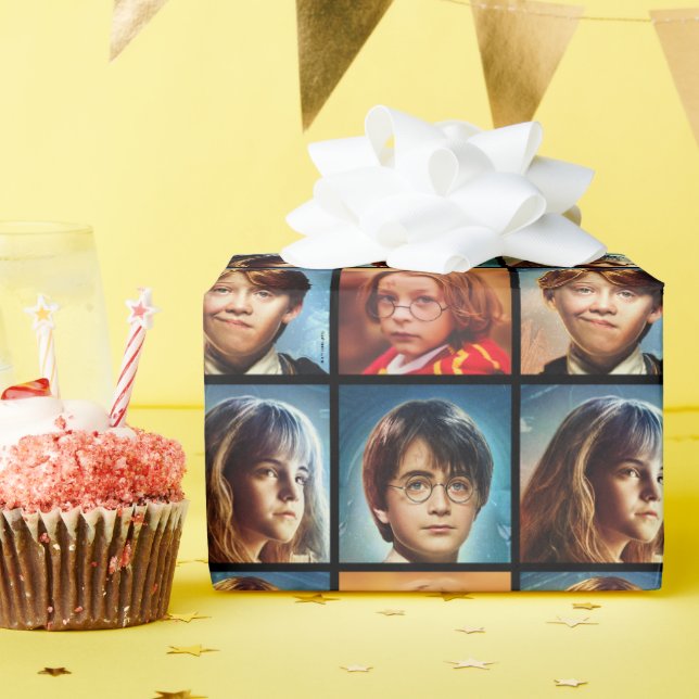 Papel De Presente Foto Personalizada de Harry Potter (Festa de aniversário)