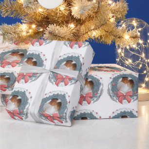 Papel De Presente Foto Personalizada de Natal de Inverno com Frutas