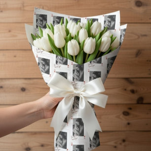 Papel De Presente Foto Personalizada do Dia das Mães