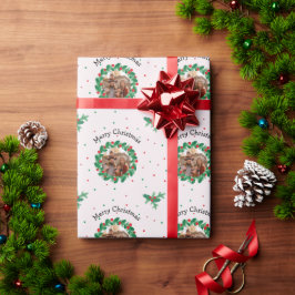 Papel De Presente Foto personalizada do Feliz Natal