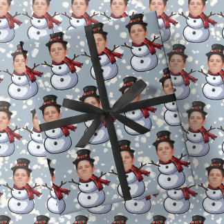 Papel De Presente Foto Personalizada Foto de Natal Para Neves