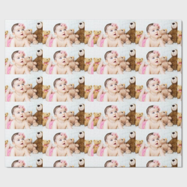 Papel De Presente Foto personalizada Papel de empacotamento personal (Barra)