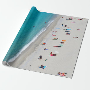 Papel De Presente Foto visual de Bird de pessoas na praia