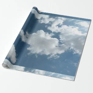 Papel De Presente Fotografia Abstrata de Céu Nublado