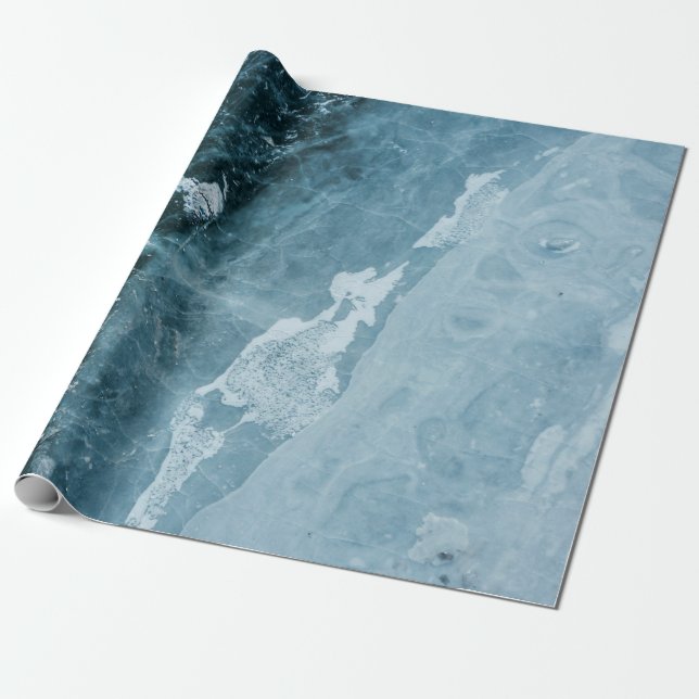 Papel De Presente Fotografia aérea das ondas do mar durante o dia (Desenrolado)