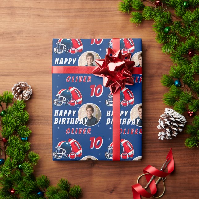 Papel De Presente Fotografia de aniversário de desenho animado de ca (Presente de Natal)