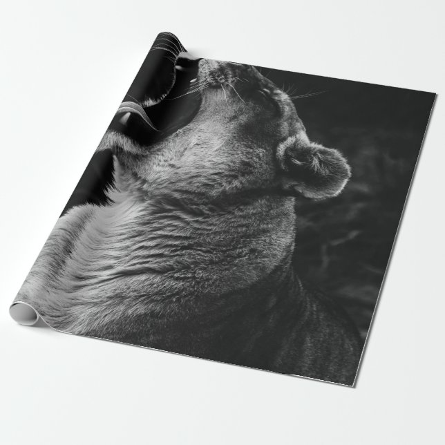 PAPEL DE PRESENTE FOTOGRAFIA EM GRAYSCALE DE SONHAGEM (Desenrolado)